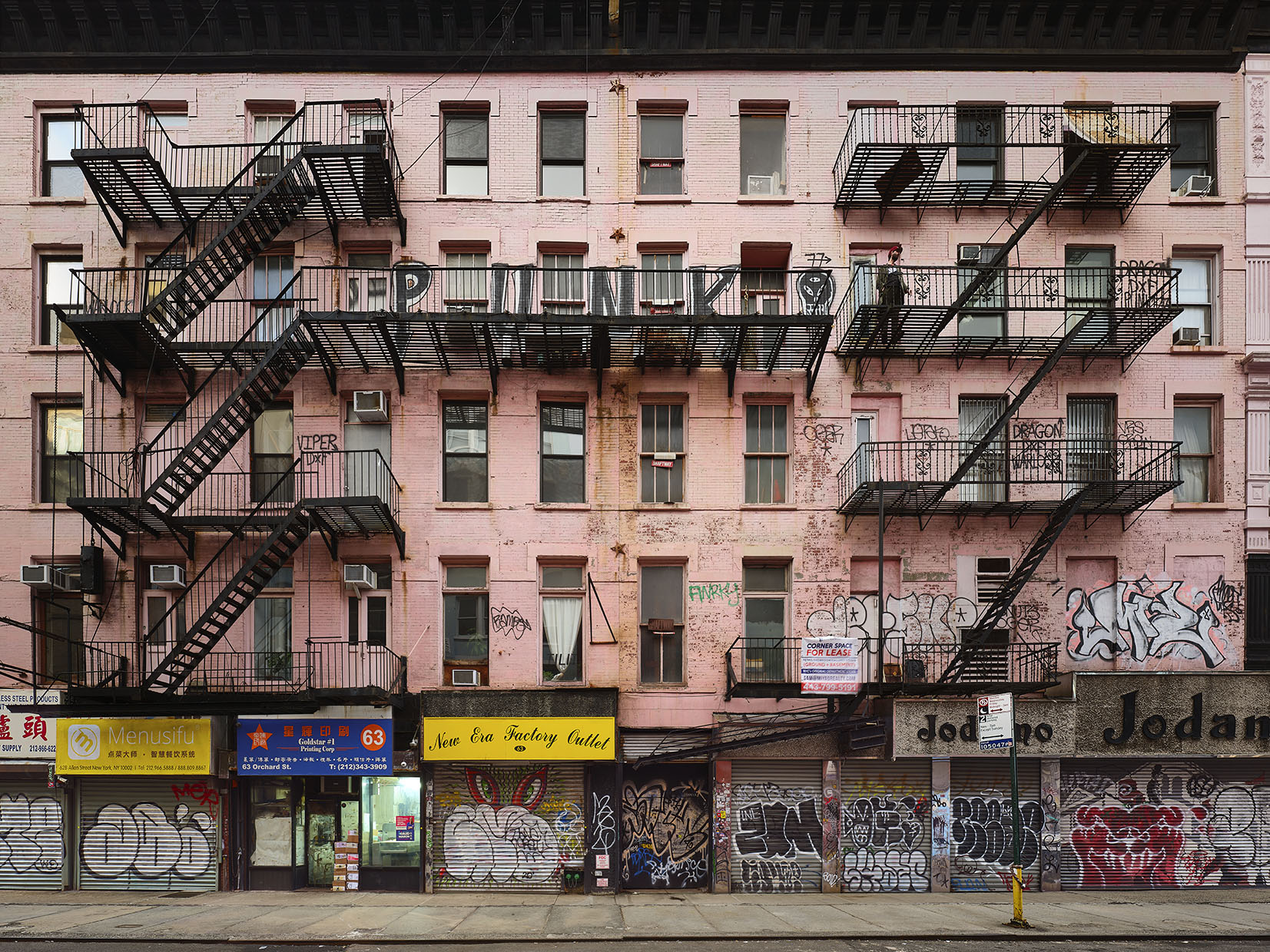 Pink Building Lower East Side NYC